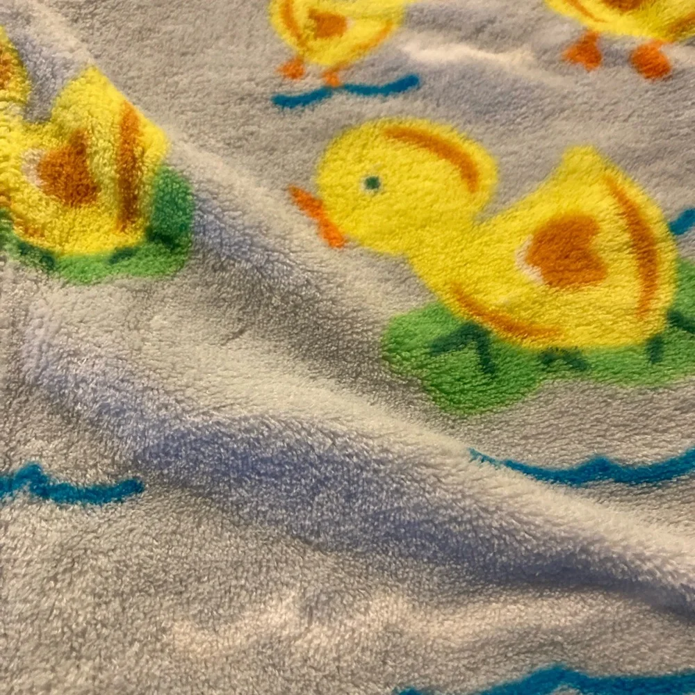 ADIRONDACK BABY Swimming Rubber Ducky Soft Fleece Blanket 33 x 40 inches